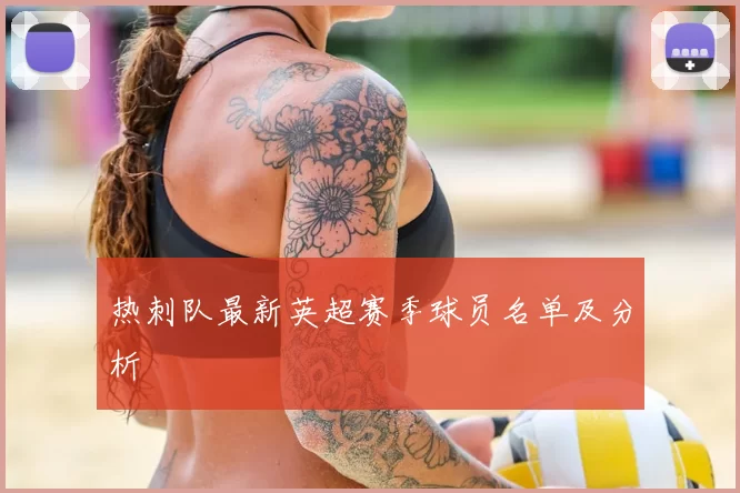 热刺队最新英超赛季球员名单及分析
