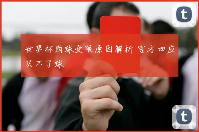 世界杯购球受限原因解析 官方回应买不了球
