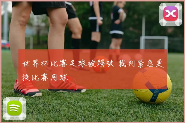 世界杯比赛足球被踢破 裁判紧急更换比赛用球